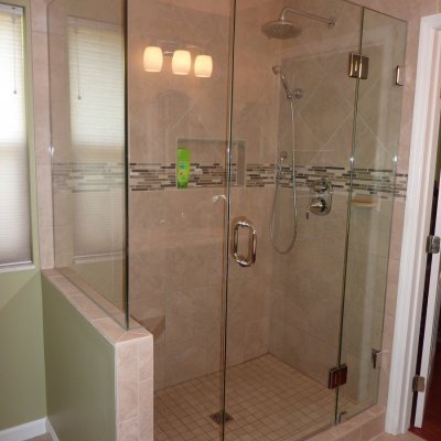 Custom shower remodel 35